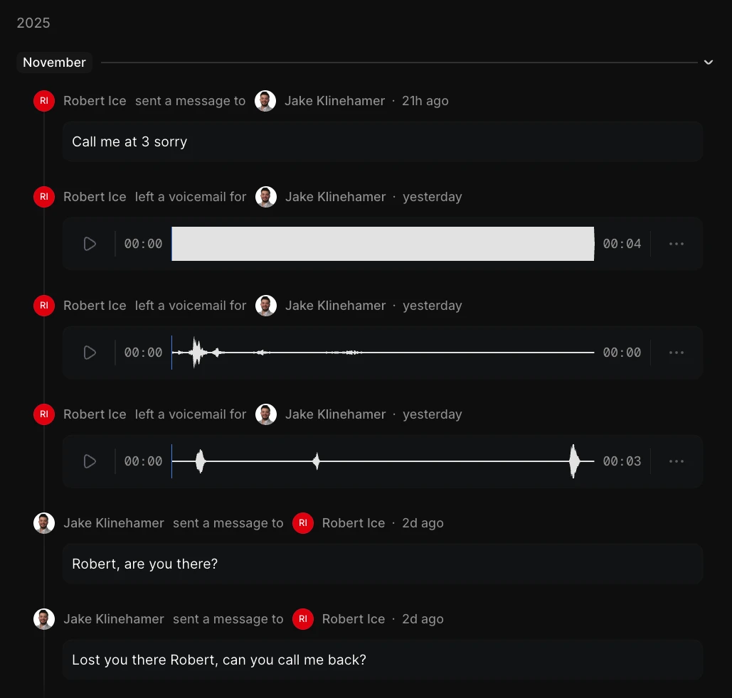 Tall Activity Log Dark